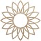 Ekena Millwork Daisy Wood Fretwork Pierced Ceiling Medallion, Red Oak, 34"OD x 11 7/8"ID x 1/4"T CMWP34X34X0250DARO - alternate 1